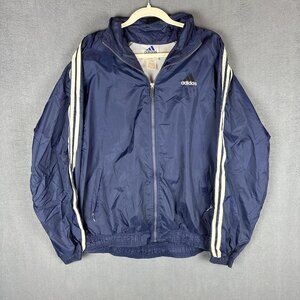 Adidas Men's Navy and Blue Jacket